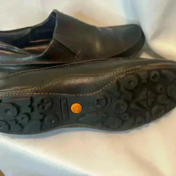 Black Leather Womens Timberland Loafers Driving Shoes 8.5 m - Picture 5 of 7